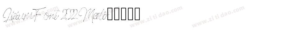 LiciumFont 2022 Medi字体转换